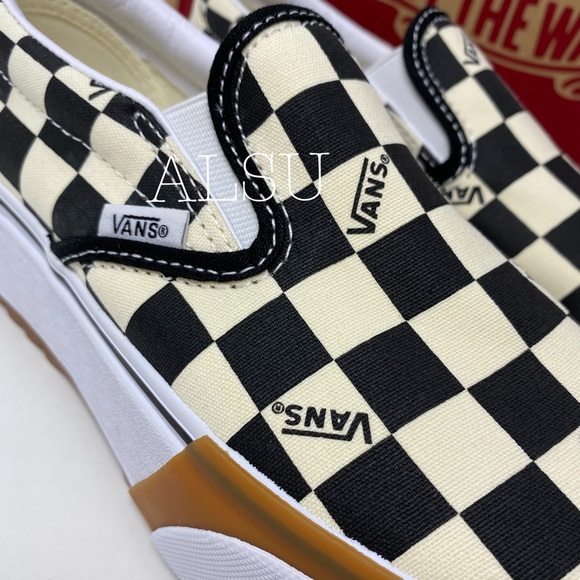 VANS Classic Slip On Platform Checkerboard Women’s - Picture 8 of 11
